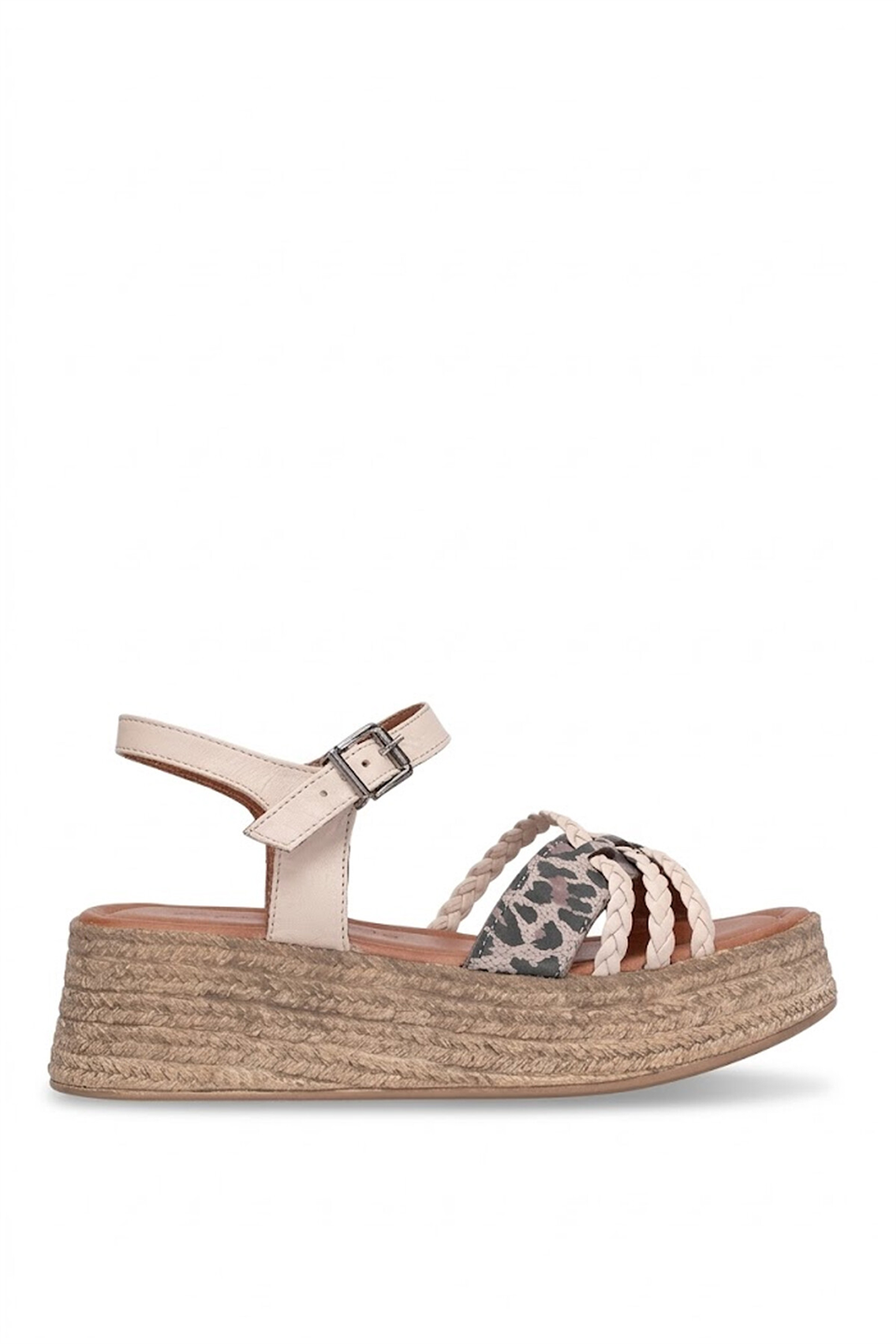 Mammamia D26YS-5260 Kadın Hakiki Deri Düz Sandalet Bej