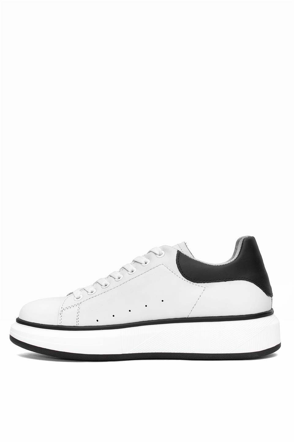 Marcomen 152-21028 Erkek Hakiki Deri Casual Ayakkabı Kırık Beyaz