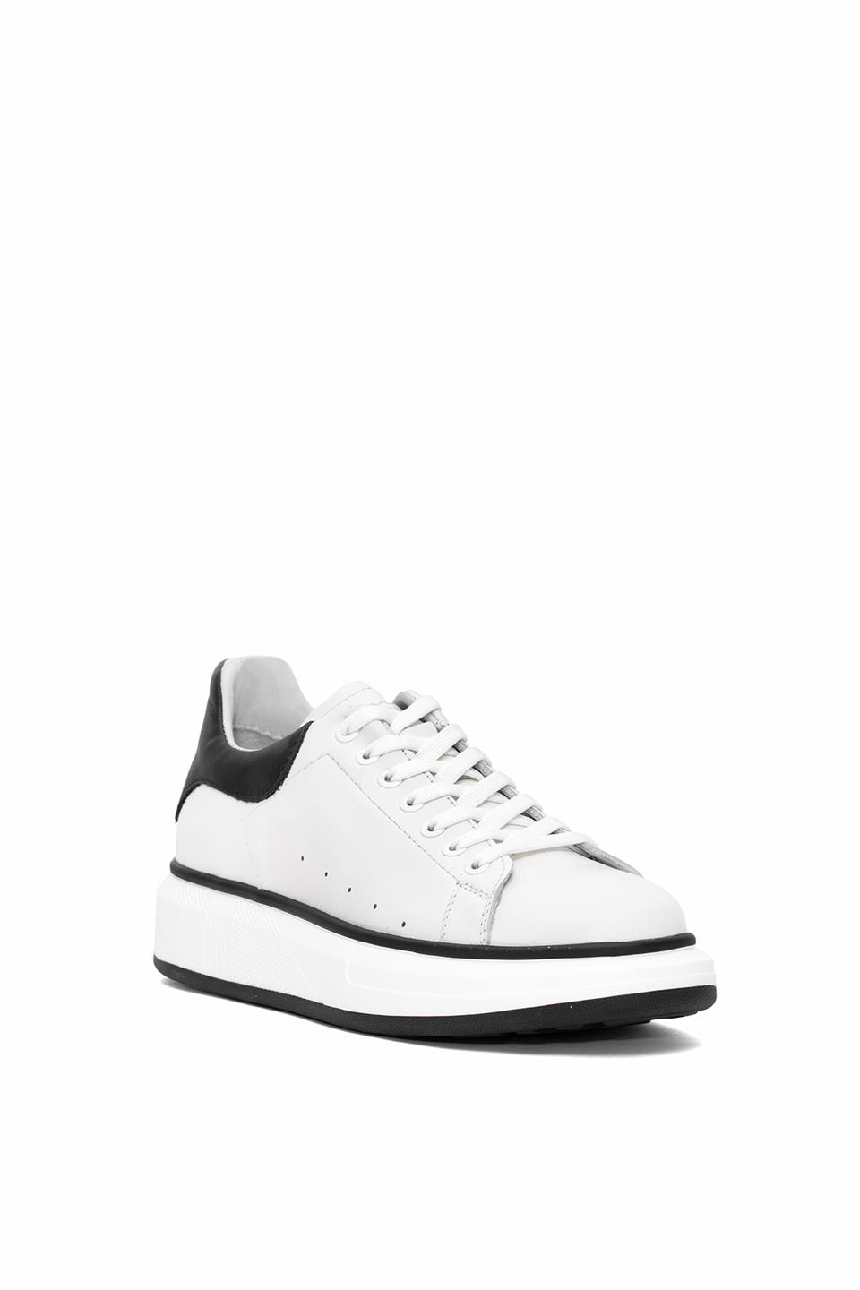 Marcomen 152-21028 Erkek Hakiki Deri Casual Ayakkabı Kırık Beyaz