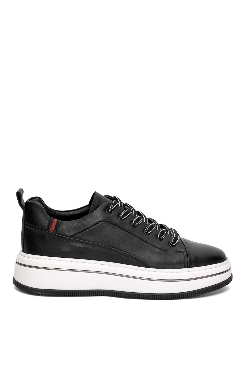 Marcomen 152-21095 Erkek Hakiki Deri Casual Ayakkabı Siyah