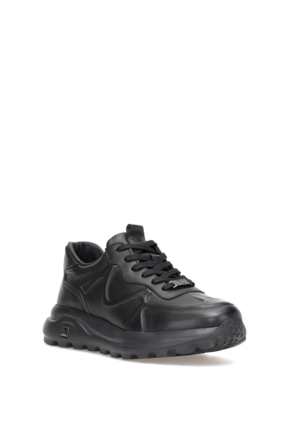 Marcomen 152-22475 Erkek Hakiki Deri Casual Ayakkabı Siyah