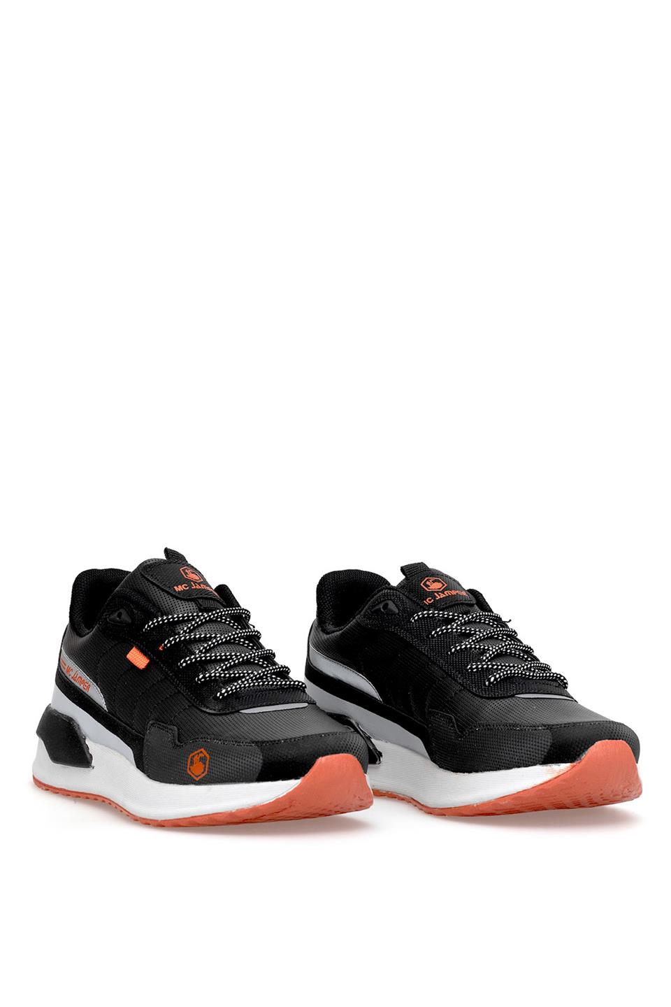 Mc Jamper 2019 Erkek Klasik Sneaker Siyah - Turuncu