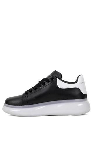 Mc Jamper 2270 Erkek Klasik Sneaker Siyah - Beyaz