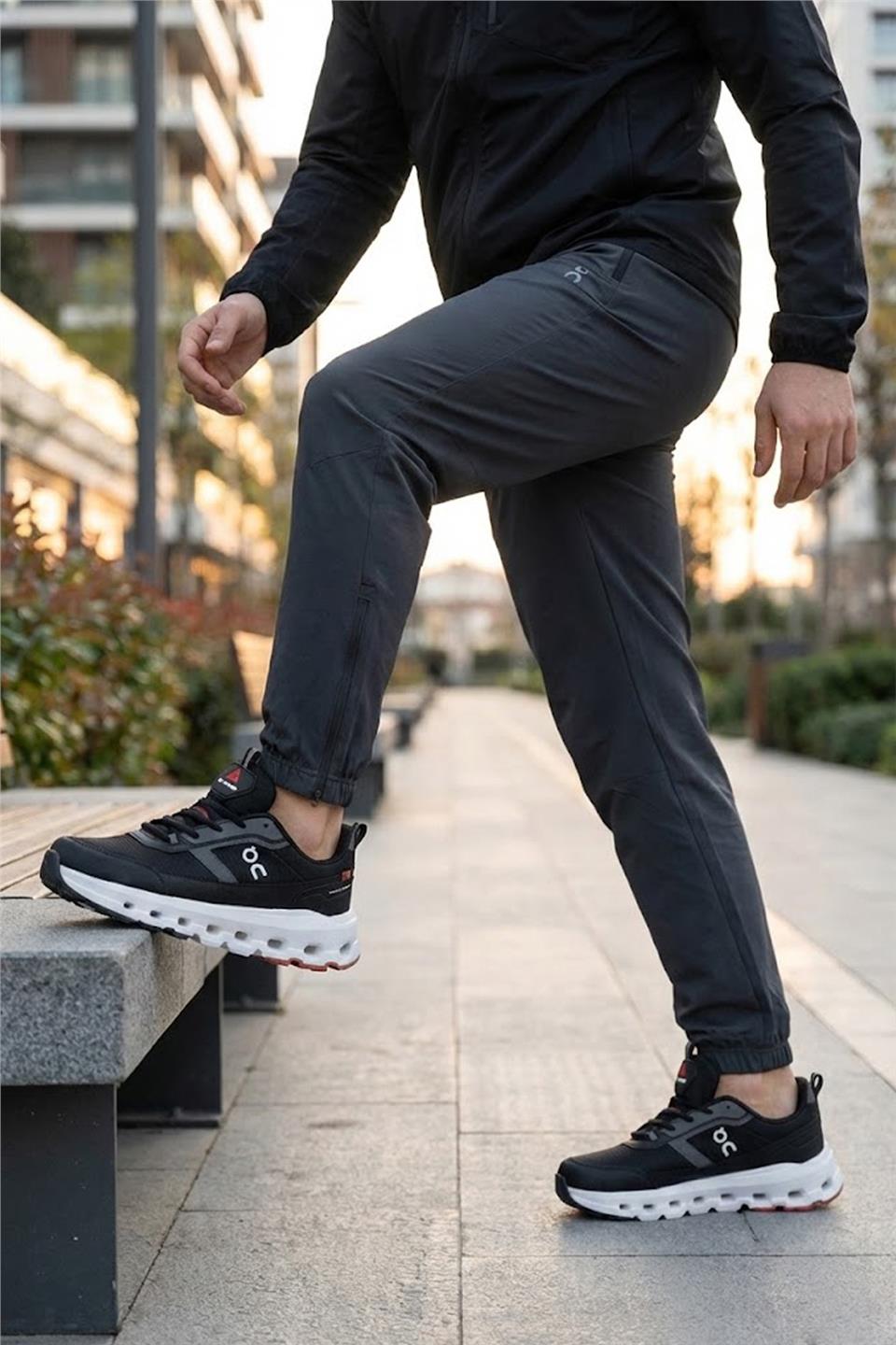 Mc Jamper 2394 Erkek Klasik Sneaker Siyah - Beyaz