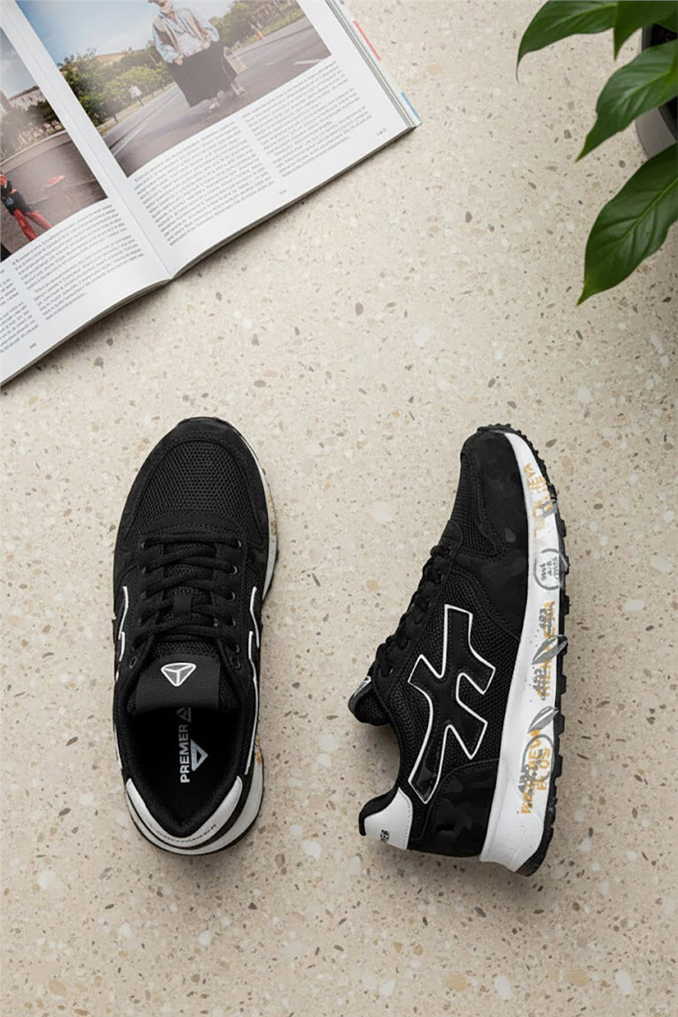 Mc Jamper 2444 Erkek Klasik Sneaker Siyah - Beyaz