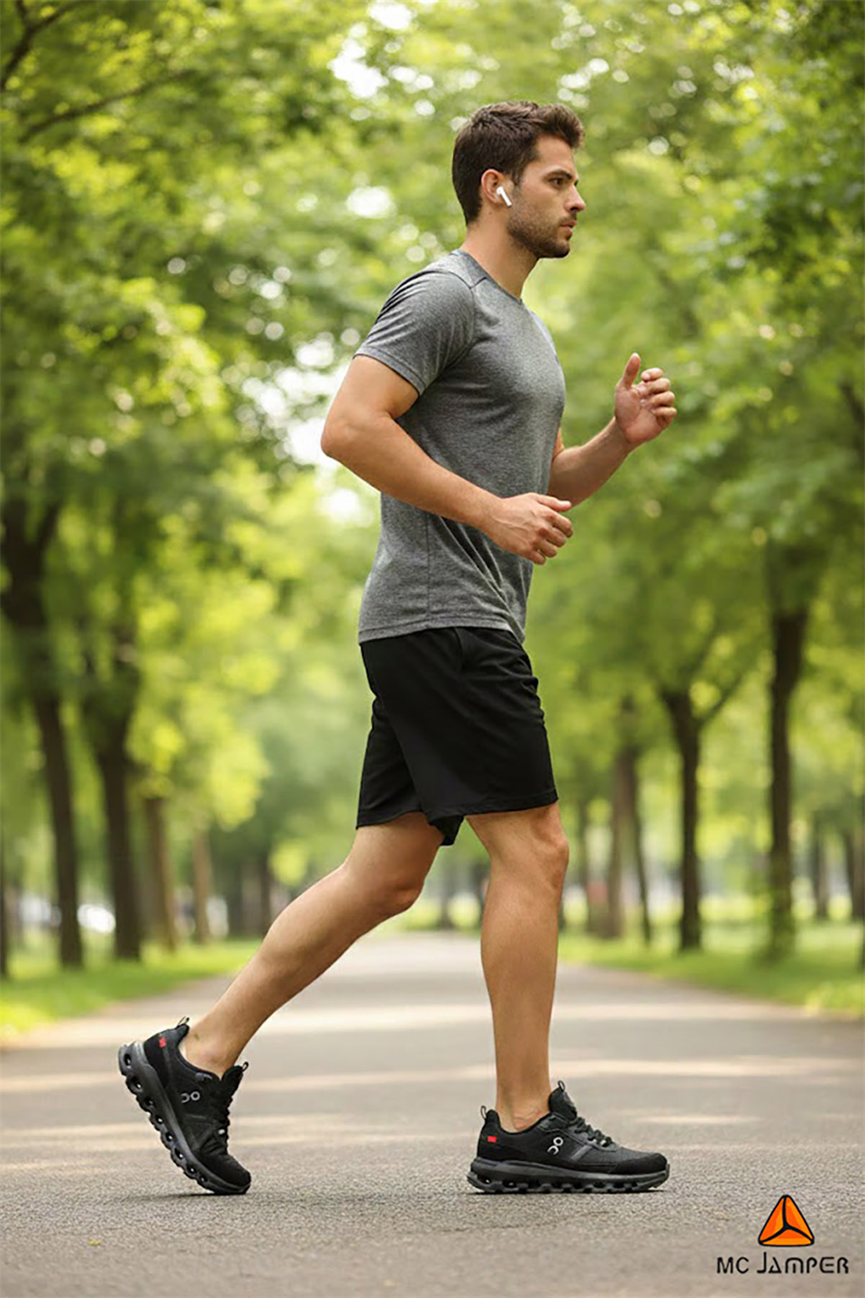 Mc Jamper Erkek Memory Foam Ortopedik Sneaker Siyah