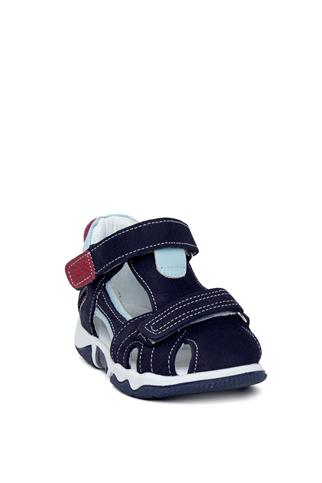 Minican GN ZN B 615 Bebe Kız Çocuk Hakiki Deri Düz Lacivert