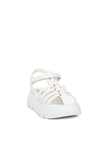 Minican J F 210 Filet Erkek Çocuk Düz Sandalet Beyaz