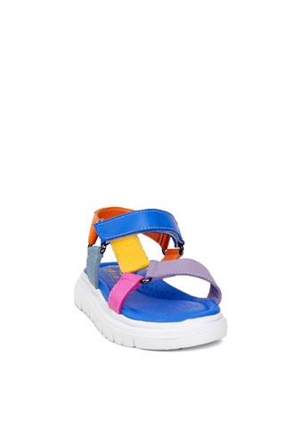 Minican MZ P 3000 Patik Kız Çocuk Düz Sandalet Mavi
