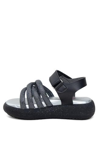 Minican ŞA P 006 Patik Kız Çocuk Düz Sandalet Siyah