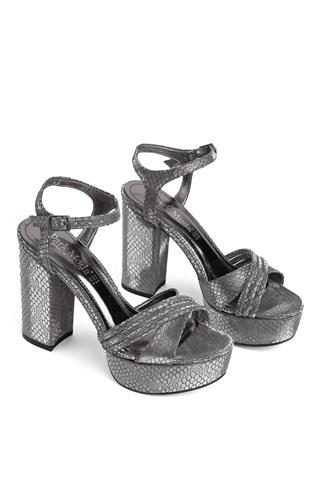 Miss Park Moda PM08 K2044 Kadın Platform Ayakkabı Platin