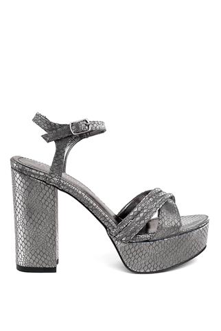 Miss Park Moda PM08 K2044 Kadın Platform Ayakkabı Platin