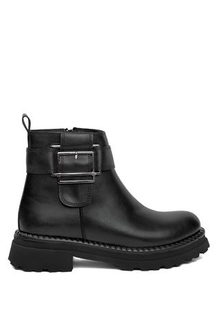 Miss Park Moda PM08 K615 Kadın Düz Bot Siyah