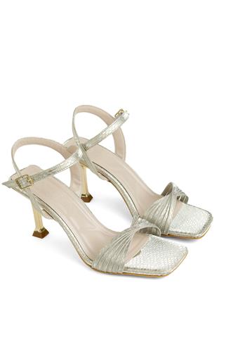 Miss Park Moda PM161 K200/2 Kadın Abiye Ayakkabı Altın