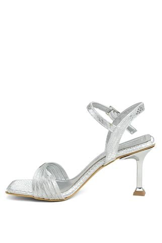 Miss Park Moda PM161 K200/2 Kadın Abiye Ayakkabı Gümüş