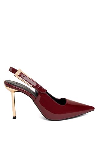 Miss Park Moda PM170 K9290 Kadın Abiye Ayakkabı Bordo