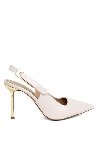 Miss Park Moda PM170 K9290 Kadın Abiye Ayakkabı Bej