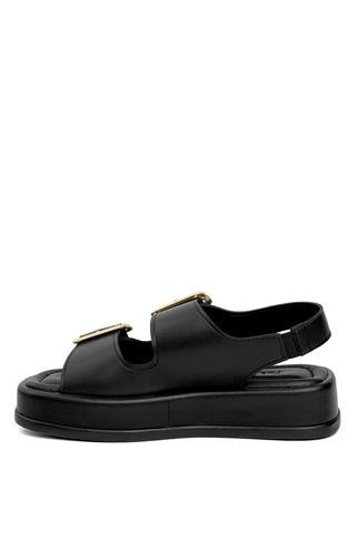 Miss Park Moda PM183 K793 Kadın Düz Sandalet Siyah