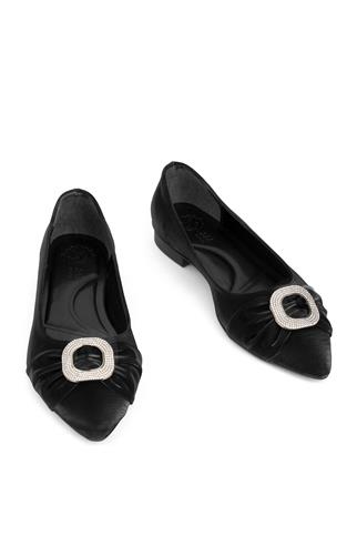 Miss Park Moda PM386 K488 Kadın Babet Siyah