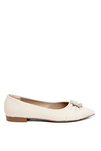 Miss Park Moda PM386 K488 Kadın Babet Bej