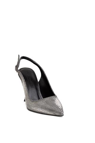 Miss Park Moda PM450 K099/2 Kadın Topuklu Ayakkabı Platin