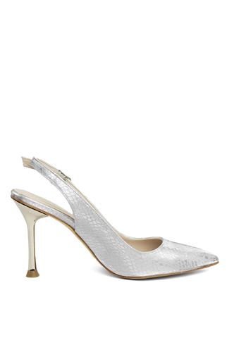 Miss Park Moda PM450 K099/2 Kadın Topuklu Ayakkabı Gümüş