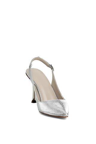 Miss Park Moda PM450 K099/2 Kadın Topuklu Ayakkabı Gümüş
