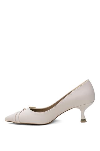 Miss Park Moda PM492 K030 Kadın Topuklu Ayakkabı Bej