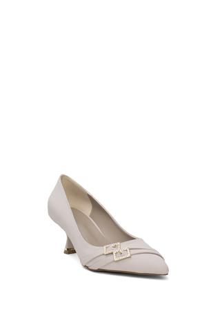 Miss Park Moda PM492 K030 Kadın Topuklu Ayakkabı Bej