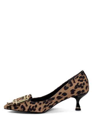 Miss Park Moda PM492 K108 Kadın Klasik Topuklu Ayakkabı Camel