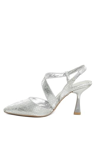 Miss Park Moda PM520 K610/3 Kadın Abiye Ayakkabı Gümüş