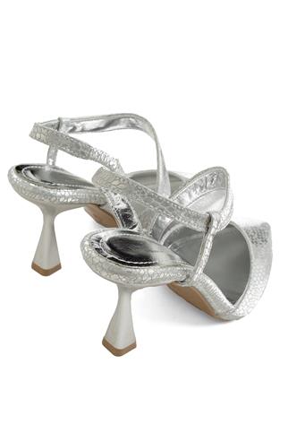 Miss Park Moda PM520 K610/3 Kadın Abiye Ayakkabı Gümüş