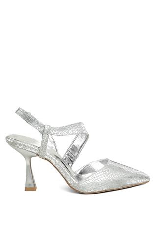 Miss Park Moda PM520 K610/3 Kadın Abiye Ayakkabı Gümüş