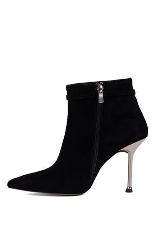 Miss Park Moda PM543 K1010 Kadın Klasik Topuklu Bot Siyah