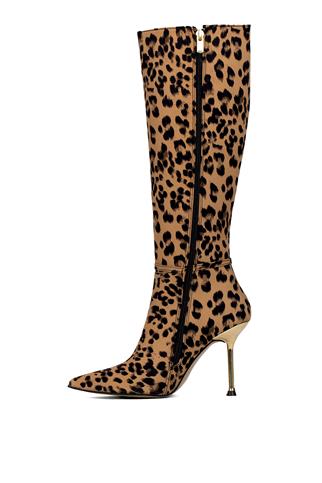 Miss Park Moda PM543 K1015-1 Kadın Topuklu Çizme Siyah