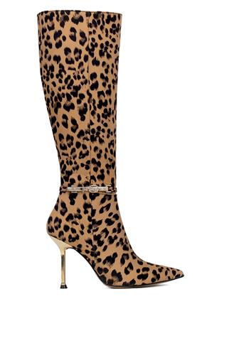 Miss Park Moda PM543 K1015-1 Kadın Topuklu Çizme Siyah