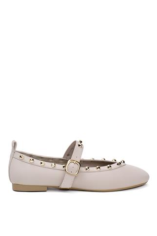 Miss Park Moda PM567 K841 Kadın Babet Bej