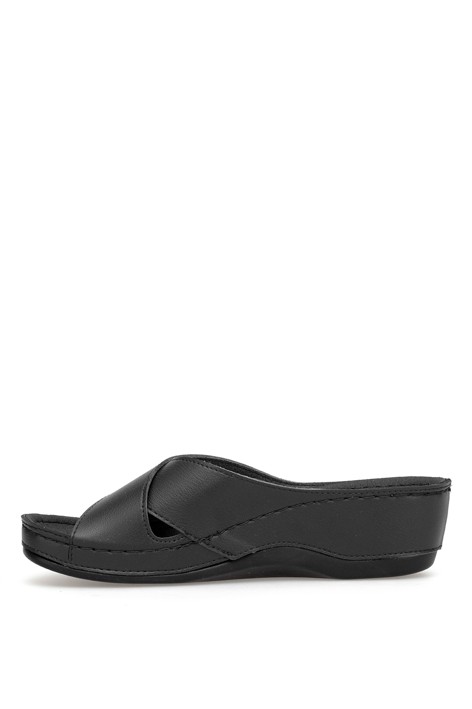 Muya 31135-3221-26Y Active Kadın Ortopedik Dolgu Topuk Terlik Siyah