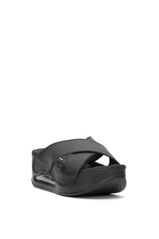 Muya 31210-8401 Penelope Kadın Ortopedik Dolgu Topuk Terlik Siyah