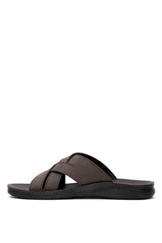 Muya 31318-3531 Tiger Erkek Ortopedik Düz Terlik Kahverengi