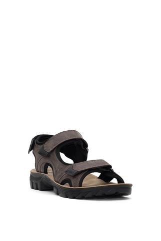 Muya 31322-3434 Taurus Erkek Ortopedik Düz Sandalet Kahverengi