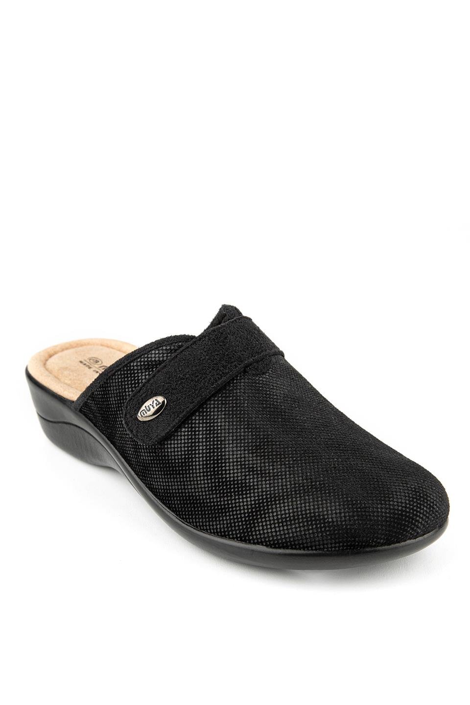 Muya 36907-2960 Nipul Kadın Ortopedik Ev Terliği Siyah