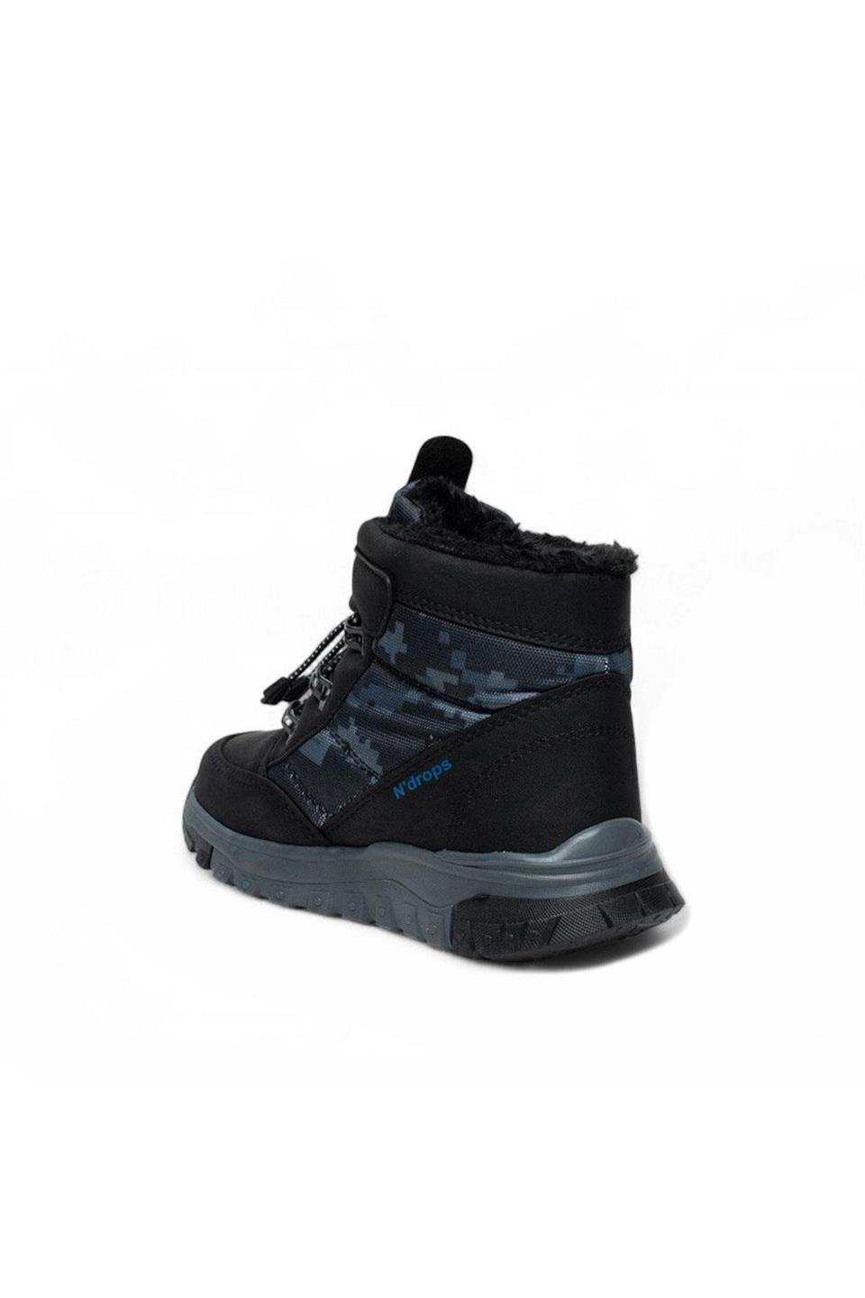 Ndrops YSEYL015 Çocuk Kar Botu Siyah - Lacivert