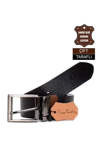 Pierre Cardin PC406 Erkek 4 cm Çift Taraflı Kemer Camel