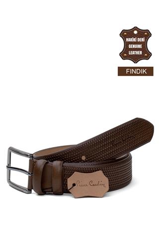 Pierre Cardin PC408 Erkek 4 cm Hakiki Deri Kemer Fındık