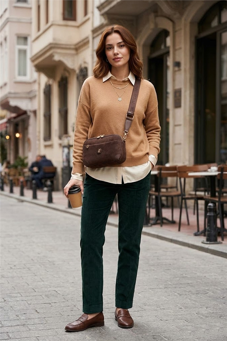 Silver Polo SP1094-M12 Kadın Çapraz Çanta Kahverengi