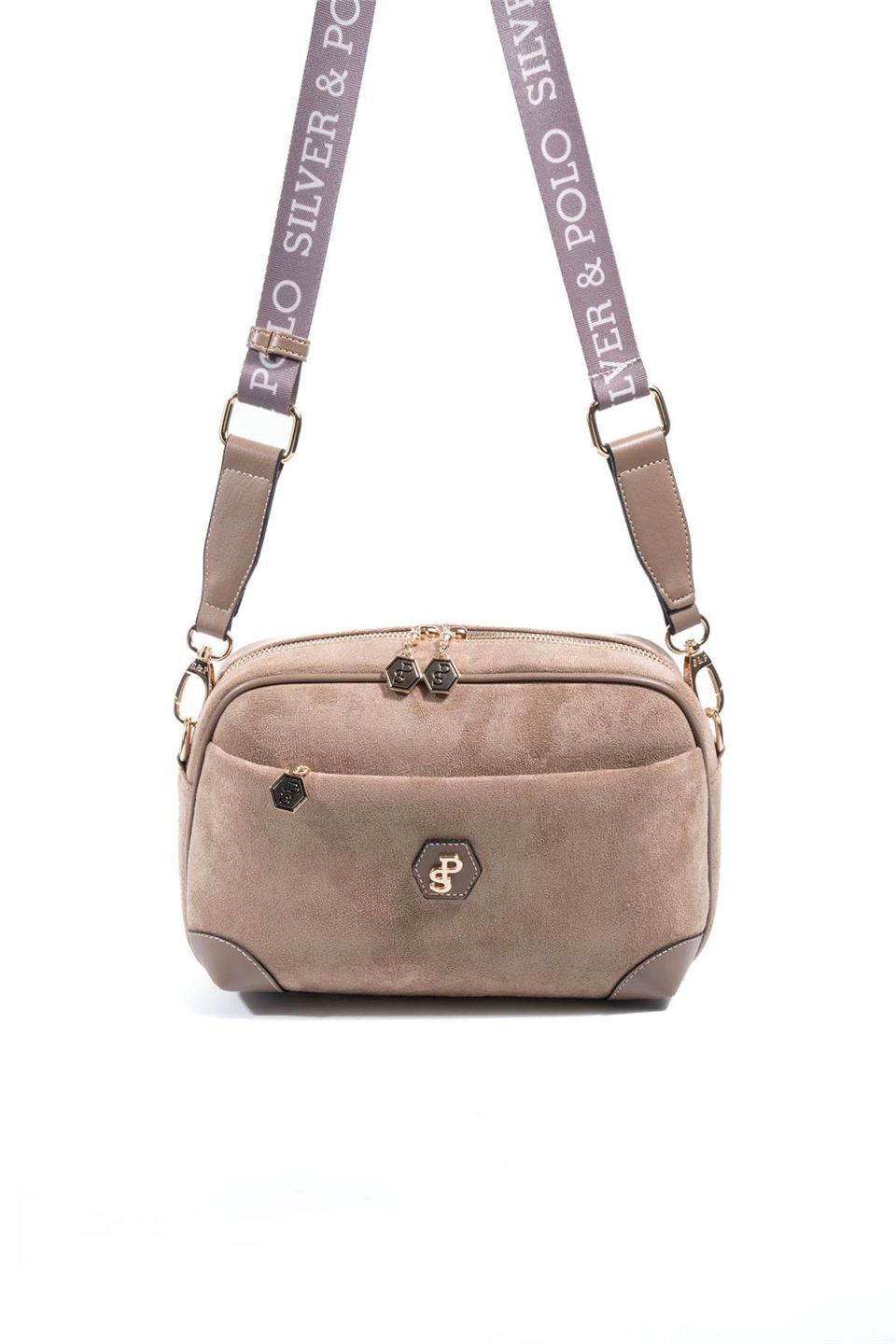 Silver Polo SP1094-M12 Kadın Çapraz Çanta Vizon
