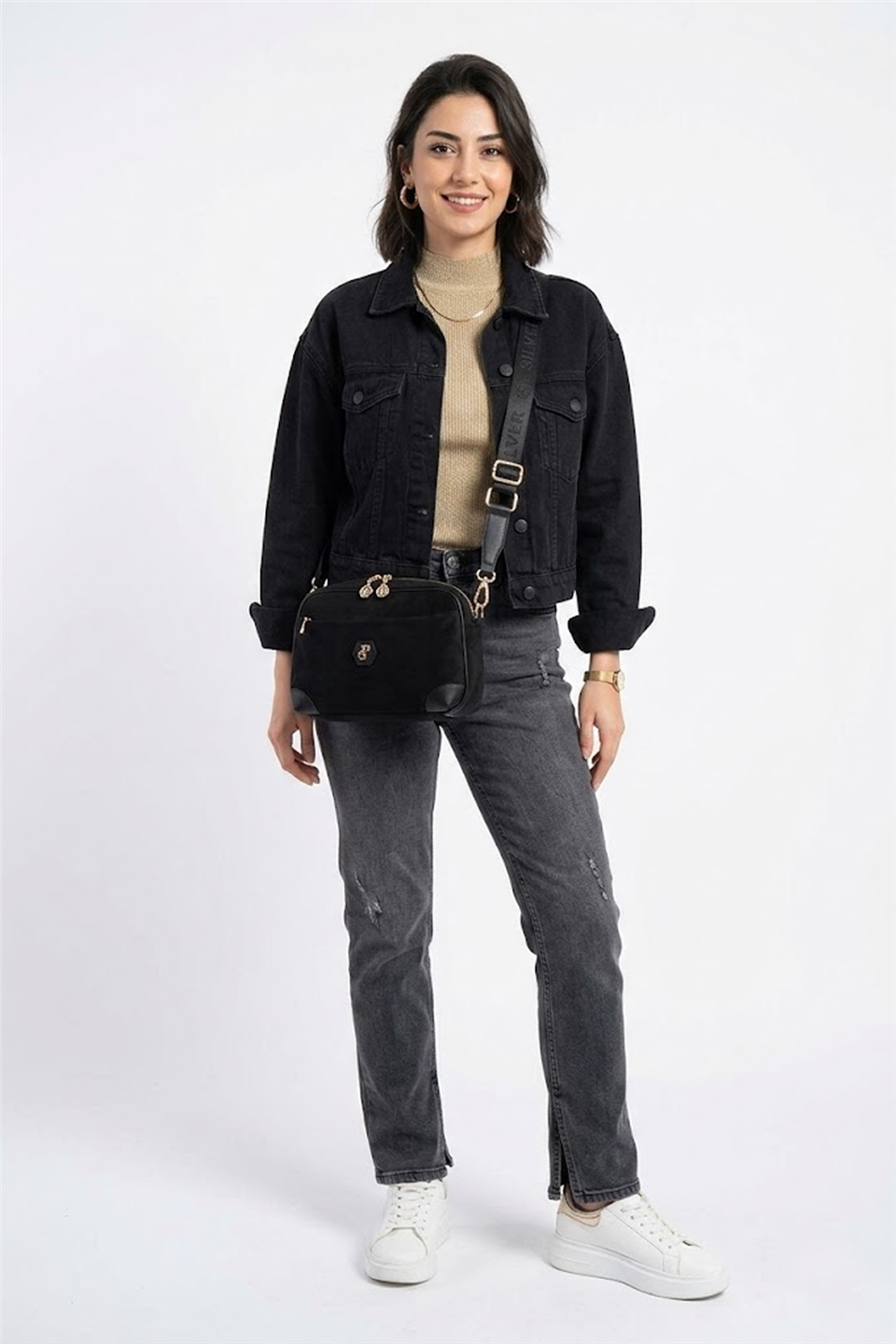 Silver Polo SP1094-M12 Kadın Çapraz Çanta Siyah