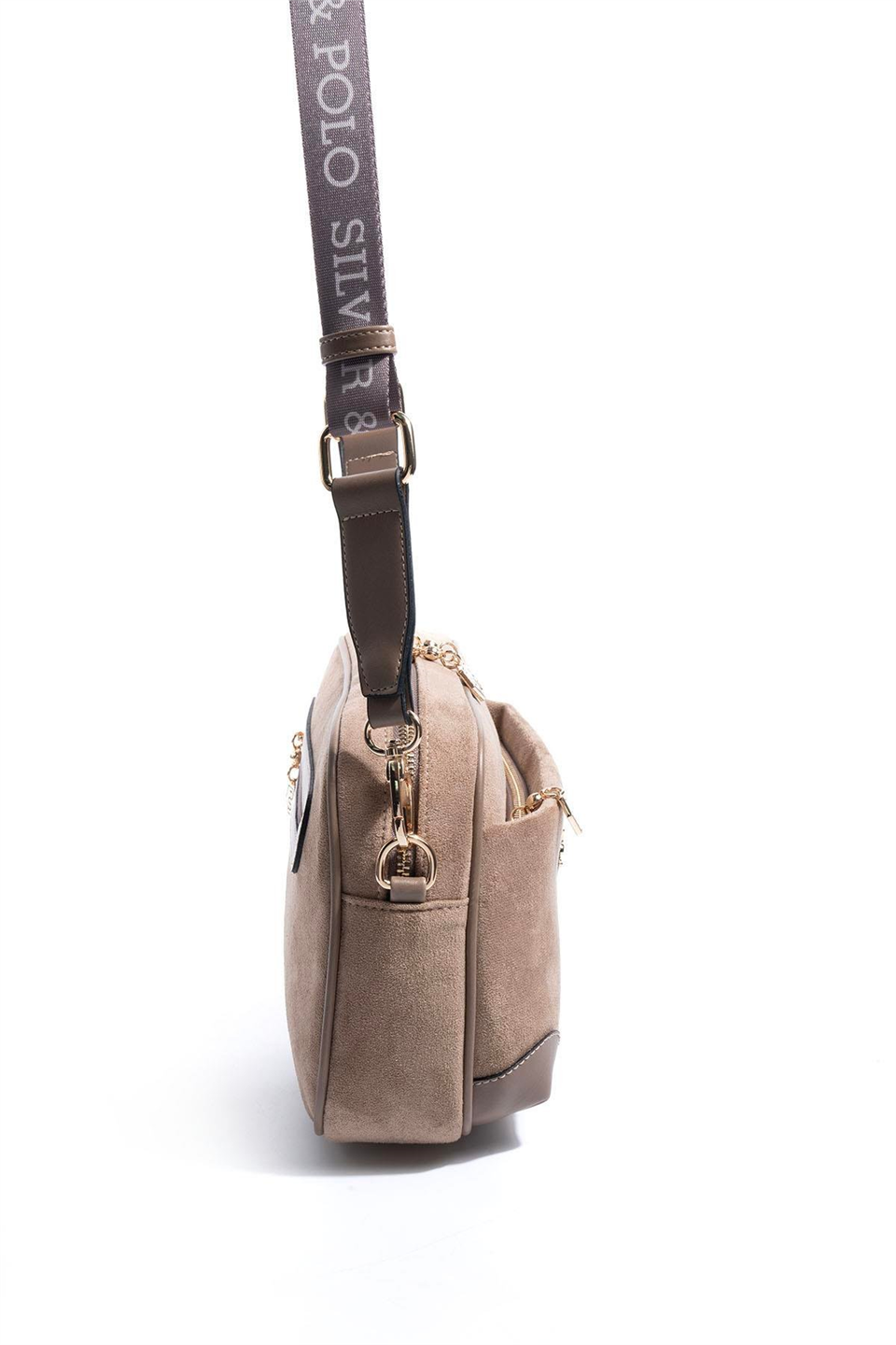 Silver Polo SP1094-M12 Kadın Çapraz Çanta Vizon