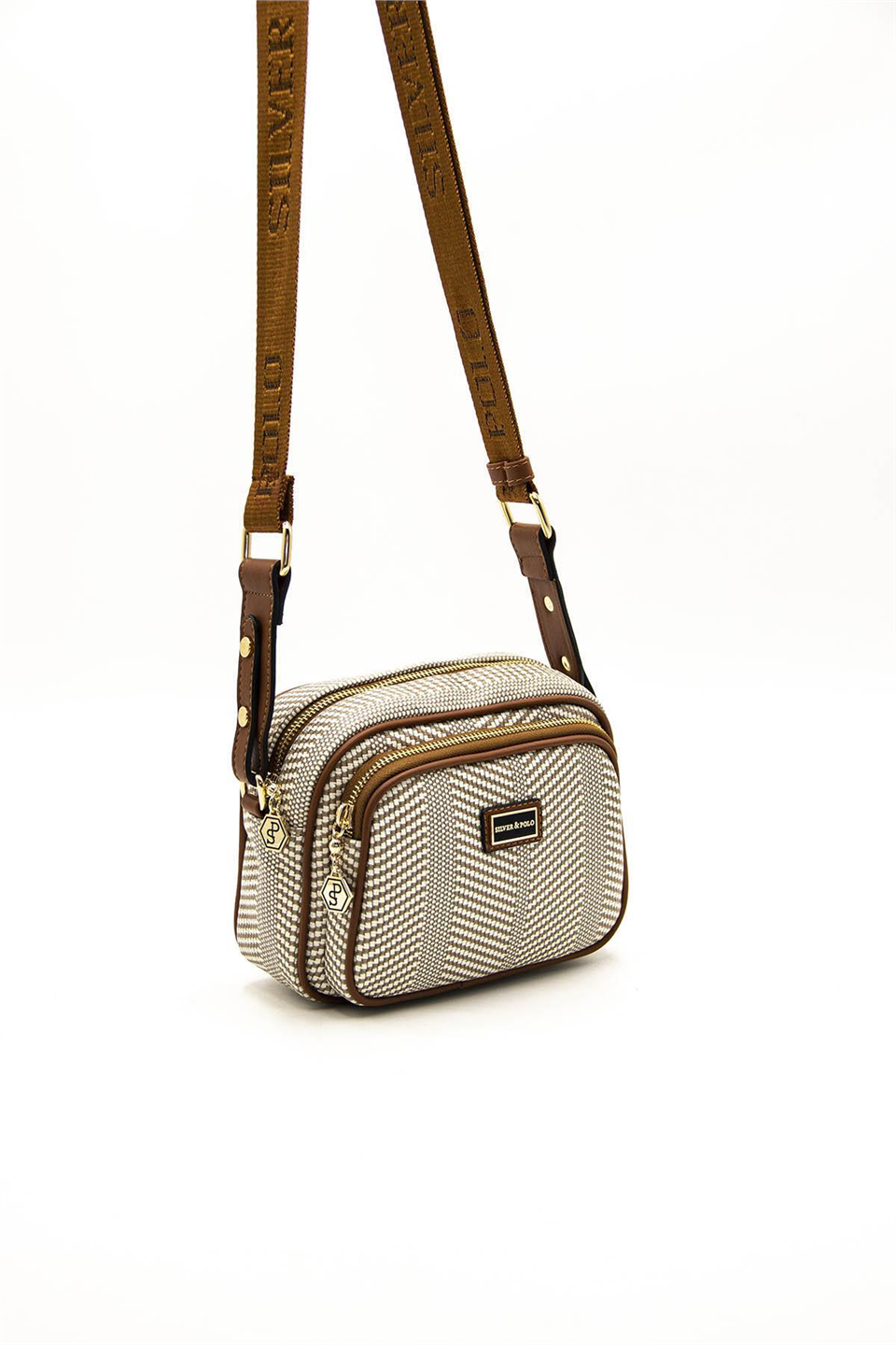 Silver Polo SP1111-M132 Kadın Çapraz Çanta Bej